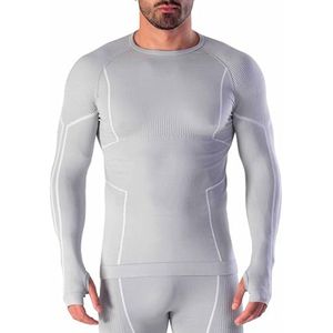 Heren Thermisch Shirt van Merinowol met Lange Mouwen - Compressie Ondergoed voor Optimale Thermoregulatie