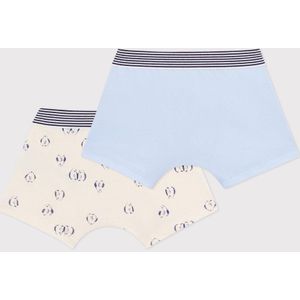 Petit Bateau Setje met katoenen boxershorts met pinguïnprint voor kinderen