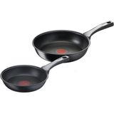 Tefal - Onbeperkt Op Set van 2 Koekenpannen - 20 en 26 cm - PFOA-vrij - Thermo-Fusion