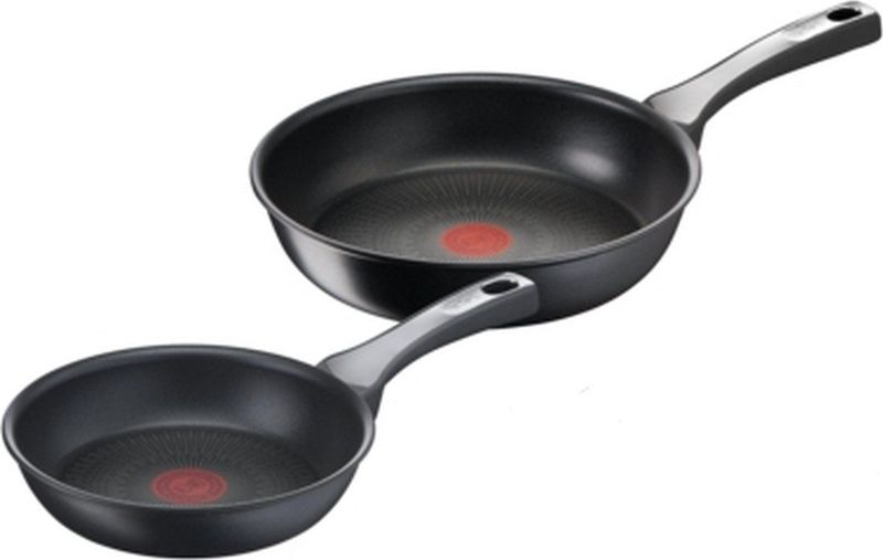 Tefal - Onbeperkt Op Set van 2 Koekenpannen - 20 en 26 cm - PFOA-vrij - Thermo-Fusion