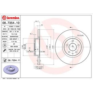 BREMBO Remschijf (08.7354.11)