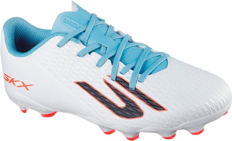Skechers - SKX_2 - Voetbalschoenen - Wit Blauw Oranje - Kids