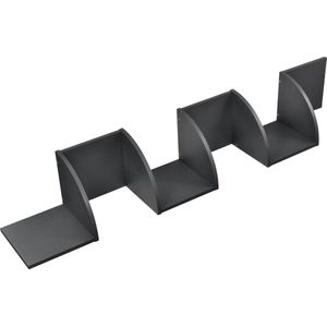 [en.casa]® Design Wandplank - planken - grijs model 1