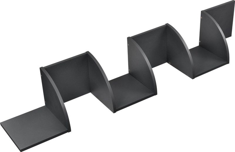 [en.casa]® Design Wandplank - planken - grijs model 1