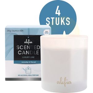 Alefias-sLuxury Geurkaarss-s Woody & Florals-s4 Stuks