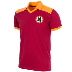 COPA - AS Roma 1980 Retro Voetbal Shirt - S - Rood