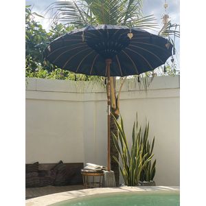 Ombrella Parasols™️ | From Bali with love ♡ | 2m breed x 2.5m hoog | Zwart | Tuin | Zonwerend en waterdicht