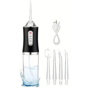 Luxe Mond Douche Water Flosser Orale Irrigator Oplaadbare Draagbare Dentale 3 Modus Watertank Voor Tanden Verzorging Hygiëne 300Ml Waterdichte Tanden Reiniger
