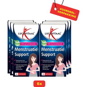 6 x Lucovitaal Menstruatie Support - Voordeelverpakking