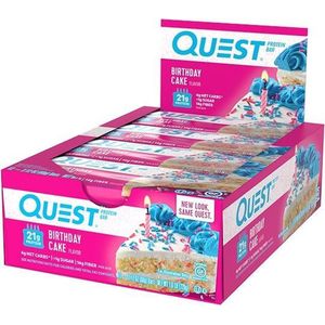 Quest Nutrition Quest Bar - Eiwitreep - 1 doos (12 eiwitrepen) - Birthday cake