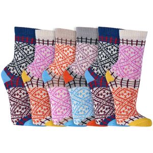 Dames sokken | Hygge sokken | Thema: Folklore | Maat: 35-38 / 39-42 | 6 paar