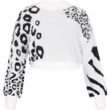 myMo - ROCKS - Trui - Zwart - Dierenprint - Lange Mouw