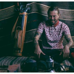 The Driftwood Tales - Poloshirt - Rood - moleculen - Small