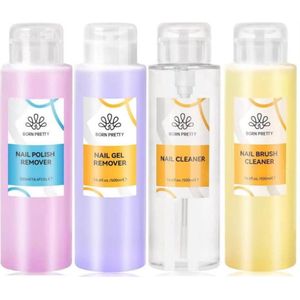 Born Pretty - Nagellakremover - Gellakremover - Nagelreiniger - Penselenreiniger - 4 x 500 ml - Gellakverwijderaar - Nailcleaner - Brushcleaner - Gellak remover - Nailcleanser - Gellak verwijderen - Nagels reinigen - Penselen reinigen