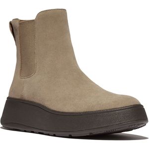 FitFlop - F-Mode Suede Flatform Chelsea Boots - Taupe - Schoen