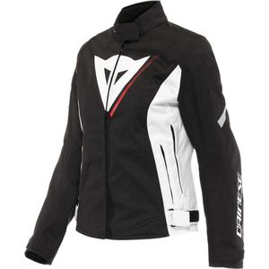 Dainese Veloce Lady D-Dry Jacket Black White Lava Red 40 - Maat - Jas