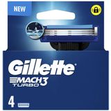 Gillette Scheermesjes Mach 3 Turbo - 4 stuks