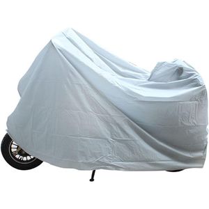 Motorhoes - Scooterhoes - Waterdichte hoes - Afdekzeil - Motorhoes - Winterbestendig - Afdekking voor motor, bromfiets, scooter - Afdekzeil scooter - Motorgarage - 230 X 130 cm - Grijs, zilver