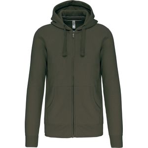 Kariban Hooded Sweater Met Rits K454 - Dark Khaki - 3XL