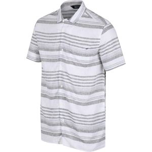 Regatta Mahlon Coolweave-Katoenen Shirt Met Korte Mouwen Voor Heren Groen