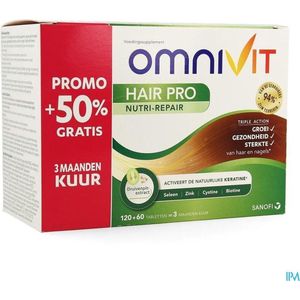 Omnivit Hair Pro Nutri repair  120 Tabletten + 60 GRATIS (50%)