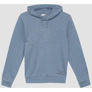 s.Oliver - RED LABEL Junior - Hoodie - Steel Blue - Met Capuchon en Printdetails