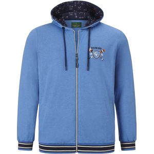 Sweatvest DUKE EDMUND blauw melange