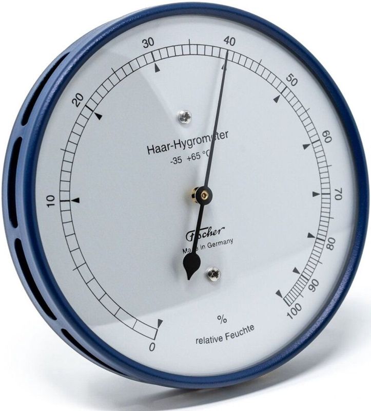 Fischer - 111.48 - Haarhygrometer - Blauw - 103 mm
