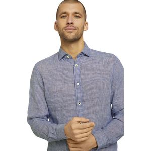 Tom Tailor - Hemd - Maat S - Mannen - 26564 navy whit -