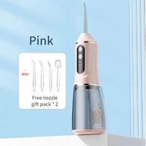 Draagbare elektrische monddouche, handflosser - zwart