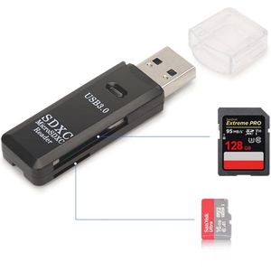 Externe USB Geheugenkaartlezer Adapter voor Micro SD, MMC, SDHC, M2, TF - 4 Slots, Compatibel met Windows en Mac
