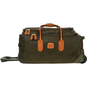 Brics Handbagage Zachte Koffer / Trolley / Reiskoffer - 55 x 25 x 32 cm - Life - Groen