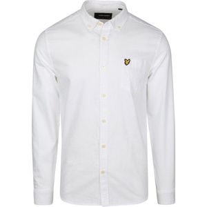 Lyle & Scott Regular Fit Light Weight Oxford Shirt - met lange mouwen - Heren Wit - Maat XS