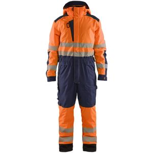 Blaklader 6725-1977 Winteroverall High Vis - High Vis Oranje/Marineblauw - XLS