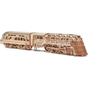 Wood Trick - Modelbouw 3D houten puzzels – ‘Atlantic Express’ trein (WDTK029) - 636 stuks - Geen lijm noch verf nodig