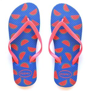 Watermeloen slippers blauw - maat 41