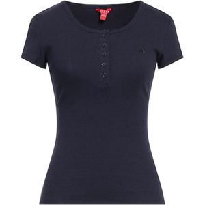T-Shirt-Guess-Marineblauw-Maat XS