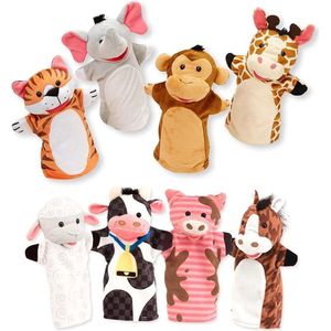 Melissa & Doug - Handpoppen - dierenvriendjes 6st