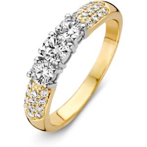 Ring bicolor zirkonia