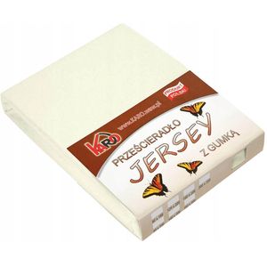 Jersey laken met elastiek 80x200 ecru KARO