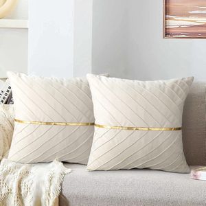 Famanu Kussensloop, 50 x 50 cm, fluweel, beige, sierkussensloop, sierkussen, sofakussen, zacht bankkussen, sierkussen, zitkussen, kussensloop, decoratief kussen voor woonkamer, slaapkamer, kantoor