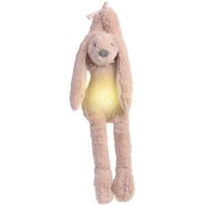 Happy Horse Konijn Richie Nachtlampje met rustgevende geluiden 34cm - Oudroze - Baby cadeau