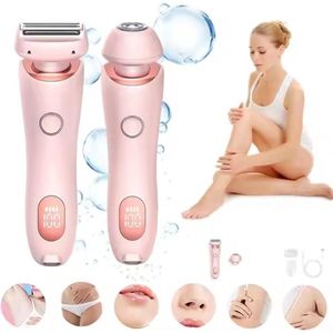Elektrisch Scheerapparaat - Roze - 2-in-1 Natte en Droge Bikinilijntrimmer - Pijnloze Ontharing