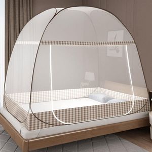 Goodivery - Klamboe 2 Persoons - Tweepersoons Muggennet - Muskietennet - 190x100x100cm - Bruin