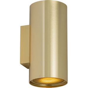 QAZQA sab - Design Wandlamp Up Down voor binnen - 2 lichts - D 11.4 cm - Goud - Woonkamer | Slaapkamer | Keuken