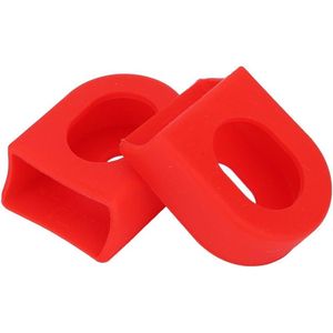Fiets Crankstel Caps Protector - Fiets Crank Laarzen - Stofdicht - Rood .