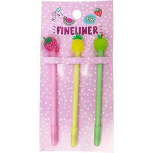 Summer fun pennen fruit set-van-3 K-5819043