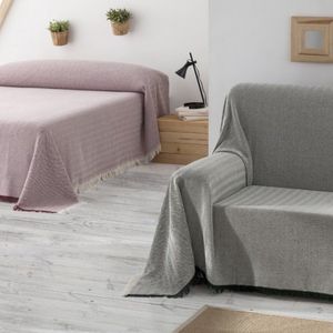 Plaid Aitana Paars - 230x260cm - Gerecycled katoen