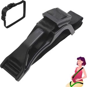 Zwangerschapsband voor zwangere moeders - Beschermt moeder en kind tijdens het autorijden - Zwart