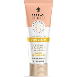 BEE&YOU Antioxidant Natuurlijke Bodycrème - Ultrahydratatie - met Propolis + Shea Boter + Rauwe Honing - 100 ml